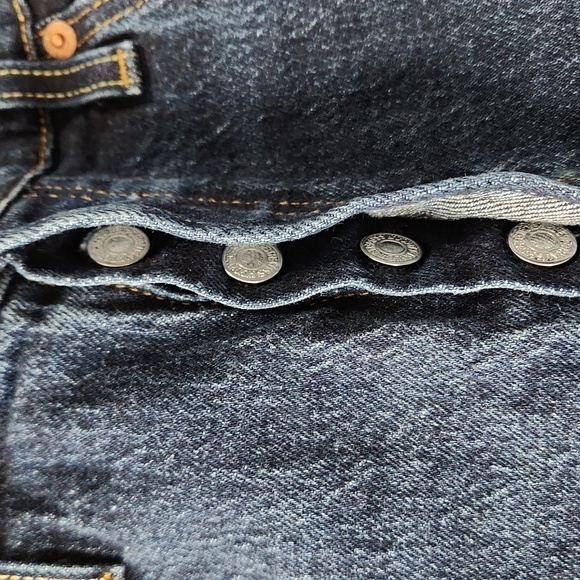 Levi's 501 Skinny High Rise Button Fly Jeans - Picture 7 of 11